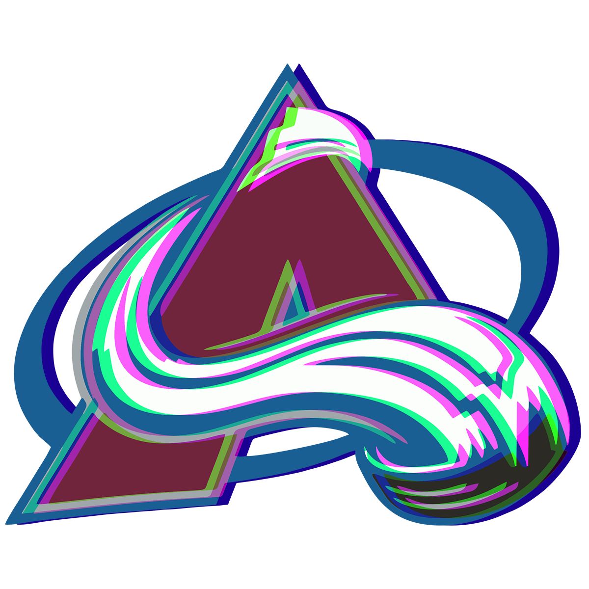 Phantom Colorado Avalanche logo vinyl decal